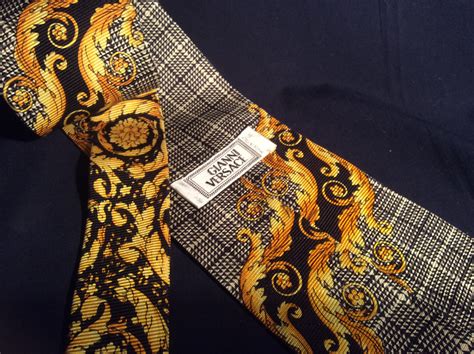 versace scarf mens|versace tie vintage.